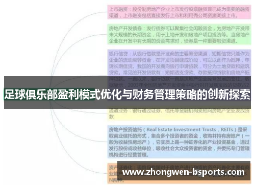 足球俱乐部盈利模式优化与财务管理策略的创新探索